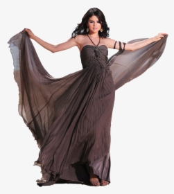 Selena Gomez Brown Dress, HD Png Download, Transparent PNG