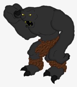 Troll Clip Arts - Black Cartoon Monster Png, Transparent Png, Transparent PNG