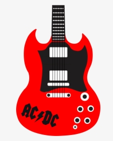 Guitar Gibson Sg Brands - Guitar Gibson Sg Vector, HD Png Download, Transparent PNG