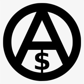 Clip Art File Anarcho Svg Wikimedia - Capitalism Symbol, HD Png Download, Transparent PNG