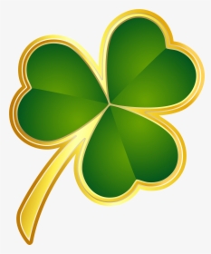 St Patricks Day Gold Shamrock Png Clipart - St Patricks Day Png, Transparent Png, Transparent PNG