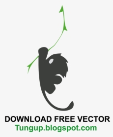 Logo Vector Premium Monkey Climbing Rope Verizon - Climbing Monkey Logo, HD Png Download, Transparent PNG