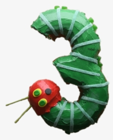 The Very Hungry Caterpillar Number 3 Cake Clip Arts - Hungry Caterpillar Cake 3, HD Png Download, Transparent PNG