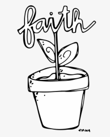 Tree Clipart Melonheadz - Lds Clipart Black And White Faith, HD Png Download, Transparent PNG
