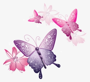 Pink Butterfly Png - Transparent Background Pink Butterfly Png, Png Download, Transparent PNG