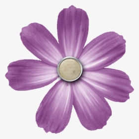 Transparent Purple Free Icons - Digital Scrapbook Blue Flowers Png, Png Download, Transparent PNG