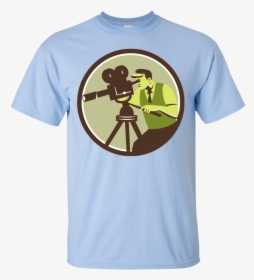 Cameraman Director Vintage Camera Retro T-shirt - Dustin Stranger Things Shirt, HD Png Download, Transparent PNG