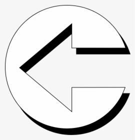 Black And White Arrow Symbol Clip Art - Circle, HD Png Download, Transparent PNG
