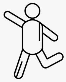 Stick Man Running Png - Icon, Transparent Png, Transparent PNG