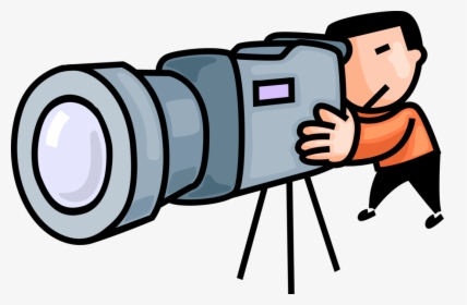 Cameraman Films Scene With Vector Download - Video Camera Hd Vector Png, Transparent Png, Transparent PNG