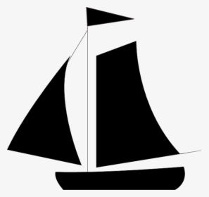 Black Sail Boat Svg Clip Arts - Boat Clip Art Blue, HD Png Download, Transparent PNG