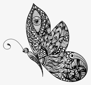 Mariposa-butterfly - Black Butter Fly Tatto, HD Png Download, Transparent PNG