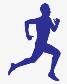 Transparent Fitness Icon Png - Silhouette Of A Guy Running, Png Download, Transparent PNG