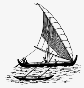 Drawing Sailboat Clip Art - Proa Png, Transparent Png, Transparent PNG