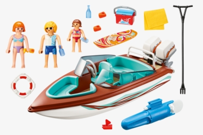 Transparent Mountain Clip Art Png - Playmobil Speedboat, Png Download, Transparent PNG