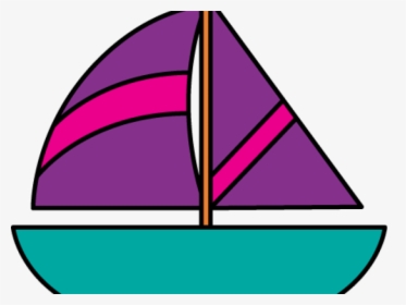 Sailing Boat Clipart Fishing Boat - Cute Sailboat Clip Art, HD Png Download, Transparent PNG