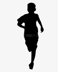 Silhouette Child Running, HD Png Download, Transparent PNG