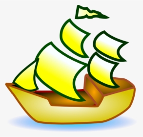 Sailing Boat Svg Clip Arts - Green Boat Clipart, HD Png Download, Transparent PNG