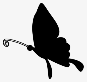 Butterfly Flying Silhouette - Borboleta Preto, HD Png Download, Transparent PNG