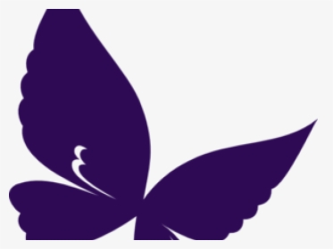 Purple Butterfly Cliparts - Purple Clipart Butterfly, HD Png Download, Transparent PNG