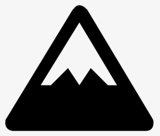 Mountains Clipart Icon - Mountain Symbol, HD Png Download, Transparent PNG