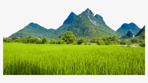 Transparent Mountains Clipart Png - Mountains And Paddy Fields, Png Download, Transparent PNG