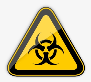 Biohazard Warning Sign Png Clipart - Bio Hazard Sign Png, Transparent Png, Transparent PNG