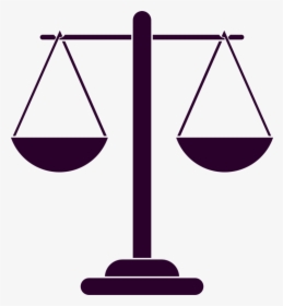 Measuring Scales Drawing Silhouette Lady Justice - Scales Of Justice Transparent, HD Png Download, Transparent PNG