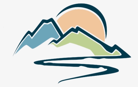 #ftestickers #clipart #cartoon #landscape #mountains - Mountain River Png Logo, Transparent Png, Transparent PNG