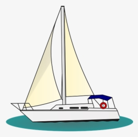 Boat, Sailing, Sail, Ship, Nautical, Sea, Water - Free Clip Art Yacht, HD Png Download, Transparent PNG