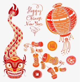 Chinese New Year Firecracker Chinese Zodiac - Chinese Fire Cracker Graphics, HD Png Download, Transparent PNG