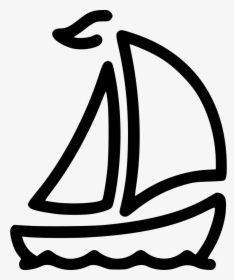 Ship Boat Yacht Sail Travel - Sail Icon, HD Png Download, Transparent PNG