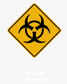 Biohazard Warning Plaque - Infection Hazard, HD Png Download, Transparent PNG