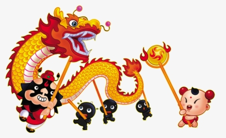 Chinese Dance Dragon Lion China Year Clipart - China New Year Clipart, HD Png Download, Transparent PNG