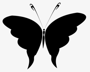 Butterfly Silhouette 4 Icons Png - Butterfly Wings Png Silhouette, Transparent Png, Transparent PNG