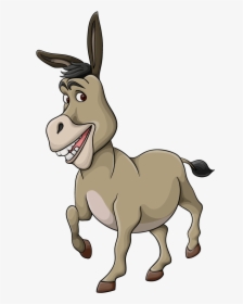 Figure,clip Art,pack Character,tail,art - Donkey From Shrek Drawing, HD Png Download, Transparent PNG