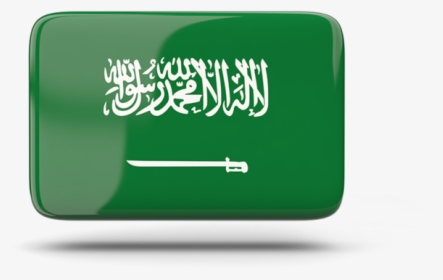 Rectangular Icon With Shadow - Flag Saudi Arabia Map, HD Png Download, Transparent PNG