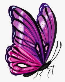 Purple Butterfly Png Clipart Picture Cliparts - Purple And Pink Butterfly Png, Transparent Png, Transparent PNG