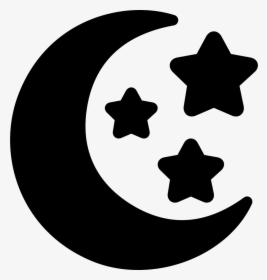 Moon And Stars Shapes - Moon And Stars Icon, HD Png Download, Transparent PNG