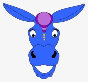 Donkey Head Png - Donkey Blue Png, Transparent Png, Transparent PNG