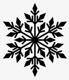 Snowflake Silhouette Clip Art - Black Snowflake Transparent Background, HD Png Download, Transparent PNG
