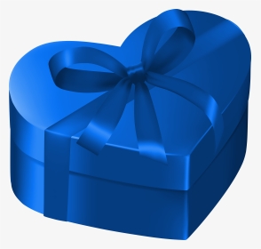 Blue Heart Gift Box Png Clipart Image Gallery Yopriceville - Gift, Transparent Png, Transparent PNG