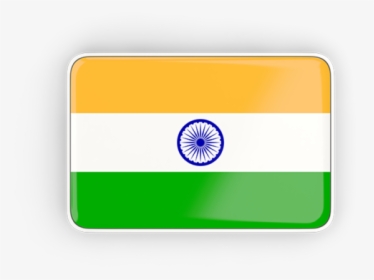 Rectangular Icon With Frame - India Flag, HD Png Download, Transparent PNG