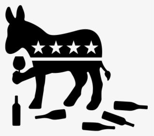 Donkey - Republican And Democrat Signs, HD Png Download, Transparent PNG