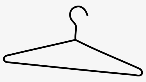 Clothes Hanger Clip Art - Drawing Of A Hanger, HD Png Download, Transparent PNG