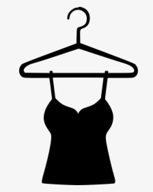 Woman Tshirt Night Dress Comments - Clothes On Hanger Icon Png, Transparent Png, Transparent PNG