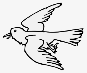 Raven Clipart Traceable - Peregrine Falcon, HD Png Download, Transparent PNG