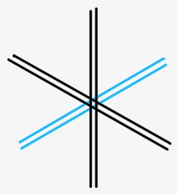 How To Draw Snowflake - Drawing Easy Snowflake, HD Png Download, Transparent PNG