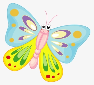 Cartoon Butterfly Clip Arts - Butterfly Clipart, HD Png Download, Transparent PNG