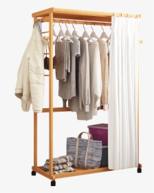 Hanger Floor Bedroom Hanger Solid Wood Hanging Clothes - Hanging Clothing Png, Transparent Png, Transparent PNG